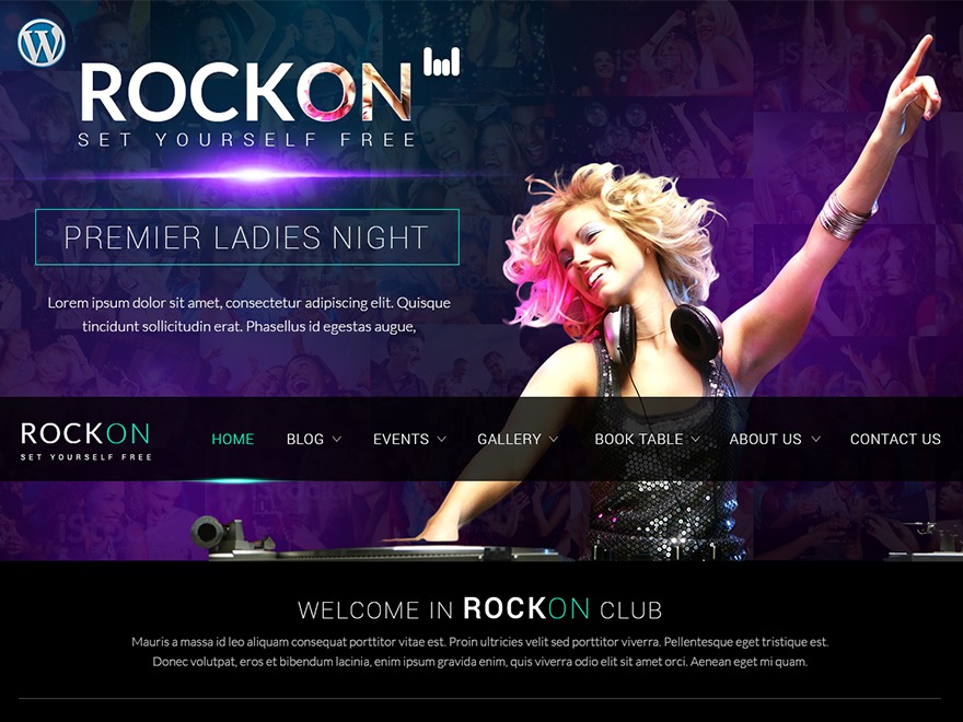 Rockon WordPress website theme