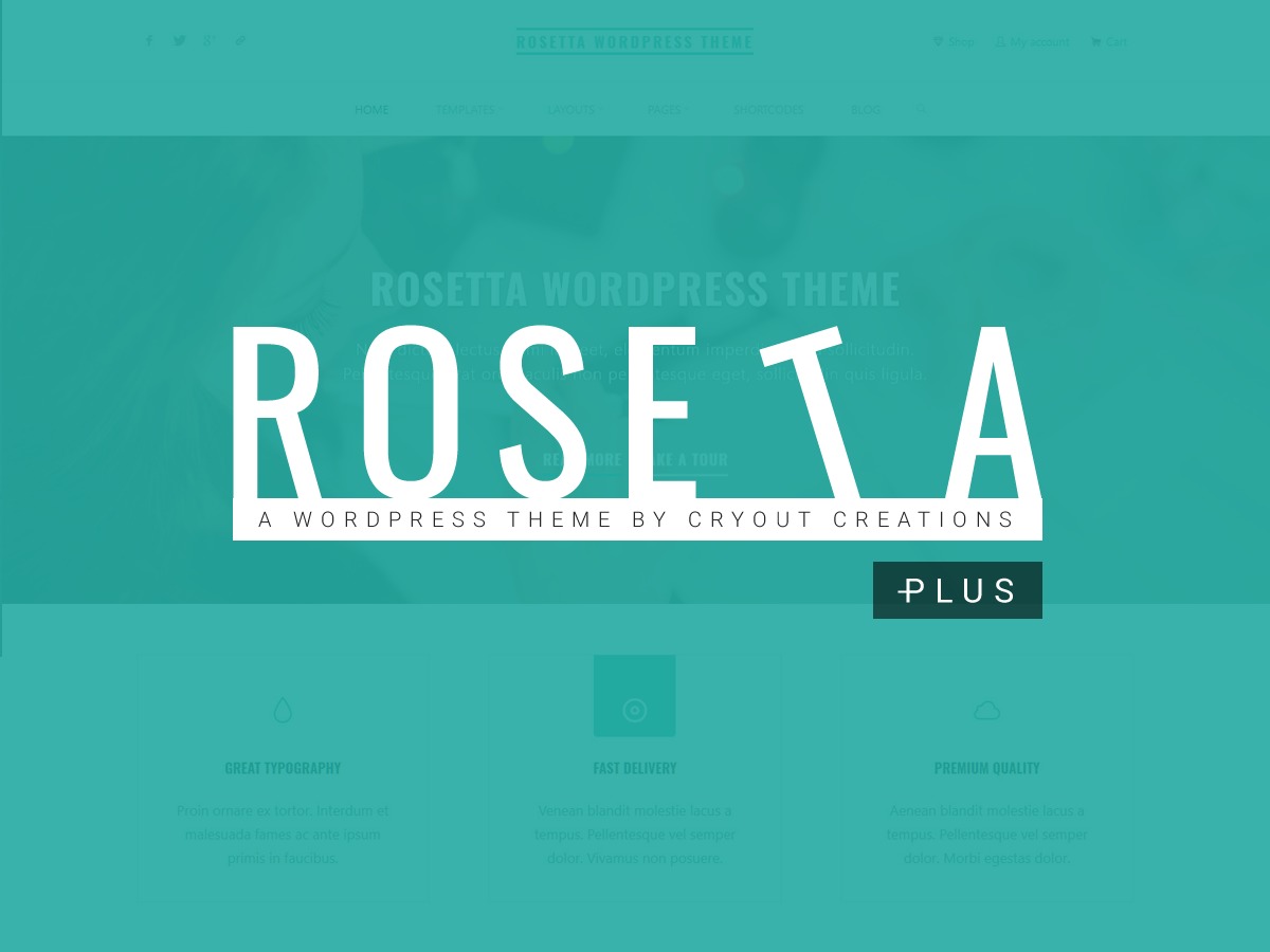 Roseta Plus WordPress landing page theme by Cryout Creations