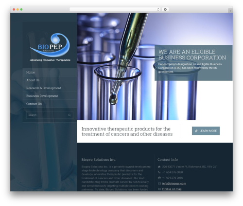 RT-Theme 19 WordPress theme - biopeps.com