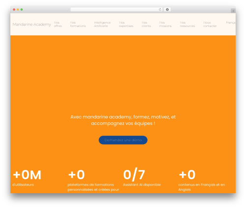 Saasland theme WordPress - mandarine.academy Saasland theme WordPress - mandarine.academy