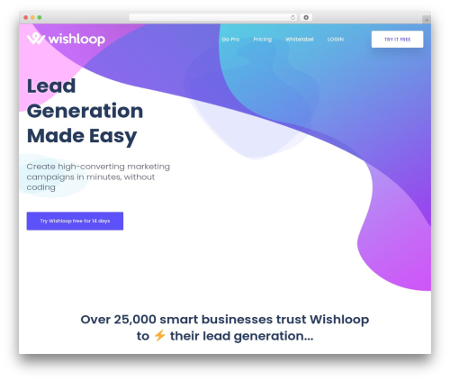Saasland WordPress theme - wishloop.com Saasland WordPress theme - wishloop.com
