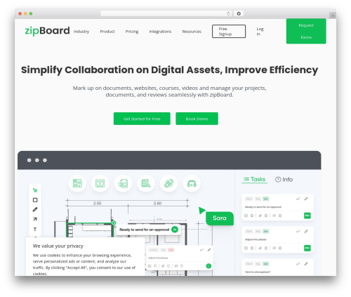 Saasland WordPress website theme - zipboard.co Saasland WordPress website theme - zipboard.co
