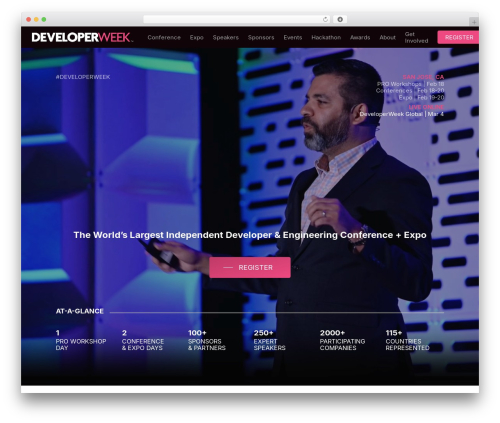 Salient Child Theme theme WordPress - developerweek.com