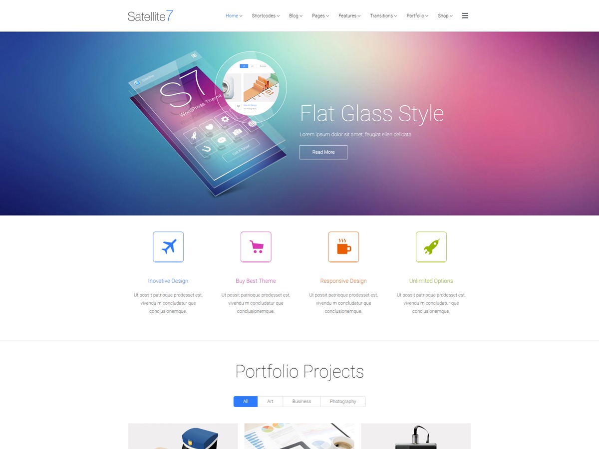 Satellite7 WordPress theme by Qode Interactive