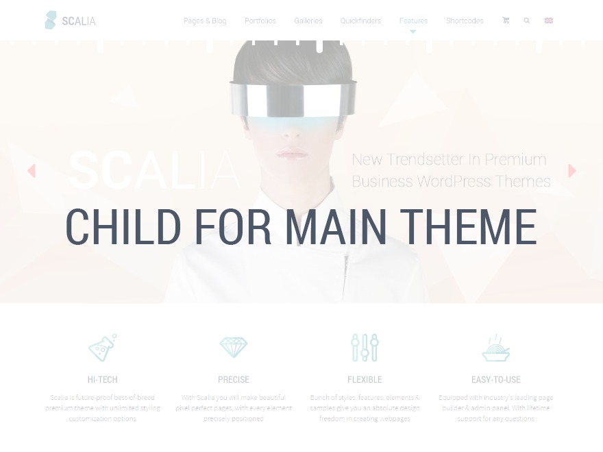 Scalia Child best WordPress theme