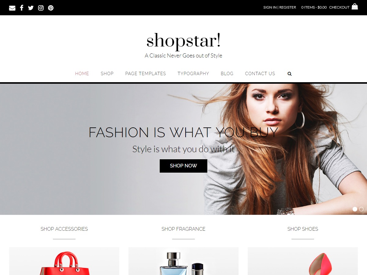 Shopstar! WordPress ecommerce theme