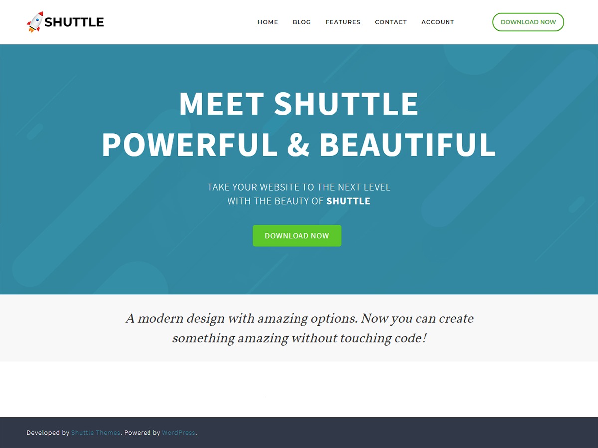 Shuttle WordPress theme