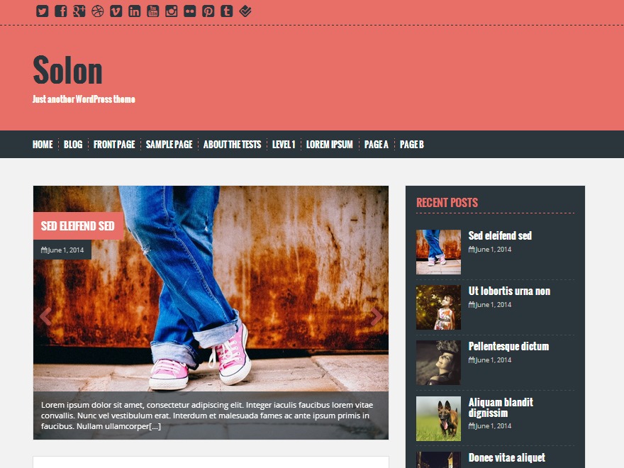 Solon best free WordPress theme by aThemes