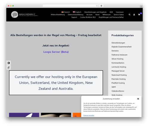 Sydney theme WordPress - weingaertner-it.de