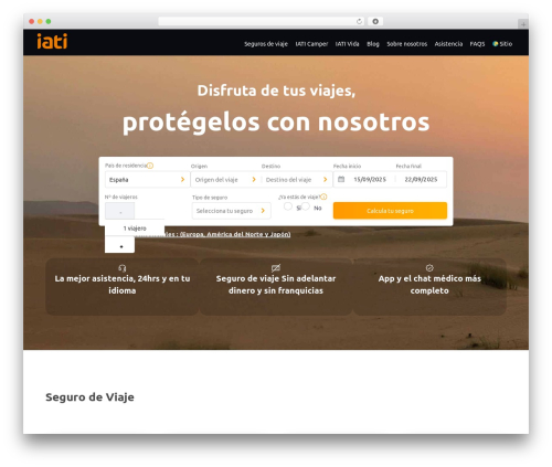 Sydney WordPress theme - iatiseguros.com