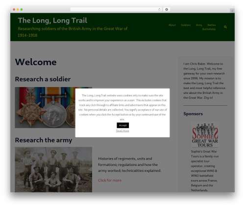 Sydney WP theme - longlongtrail.co.uk