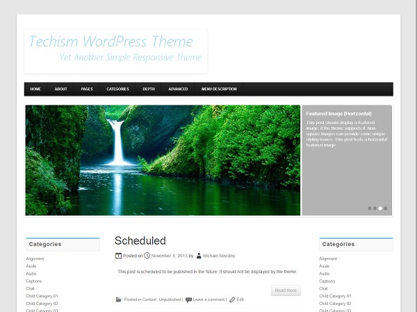 Techism free WordPress theme
