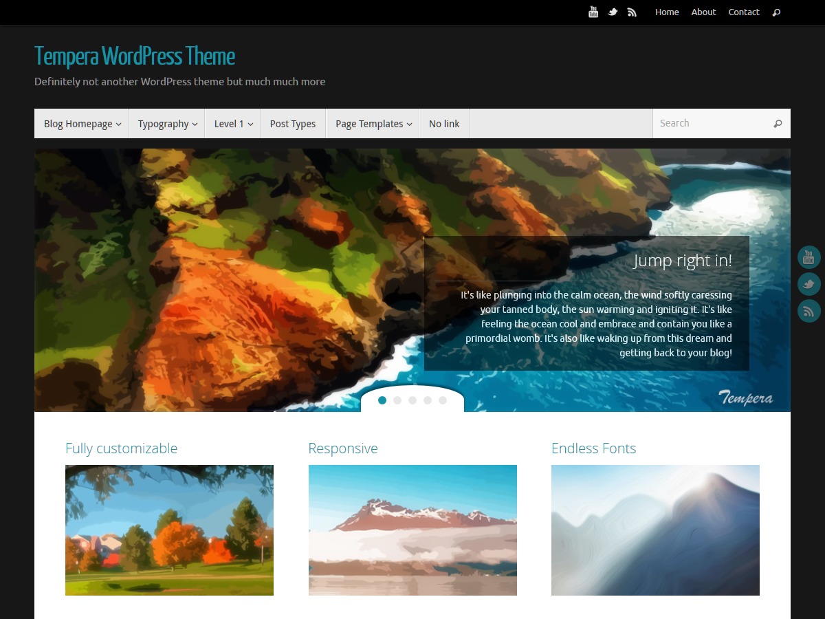 Tempera theme WordPress free