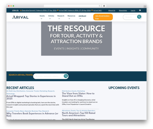 Theme WordPress Bricks - arival.travel