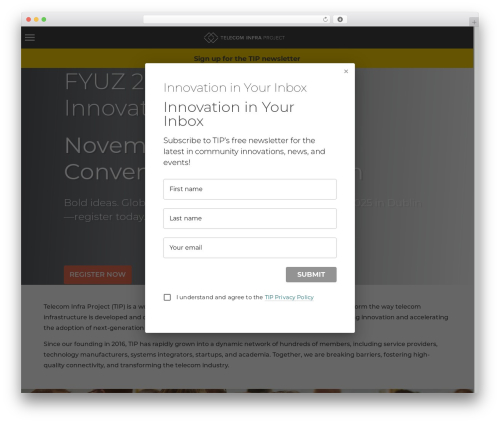 Theme WordPress Divi Child TIP1 - telecominfraproject.com