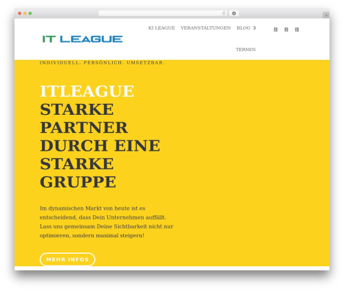 Theme WordPress Divi - itleague.de
