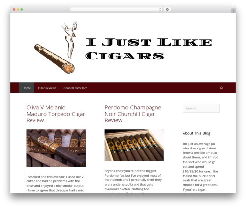 Theme WordPress GeneratePress - ijustlikecigars.com