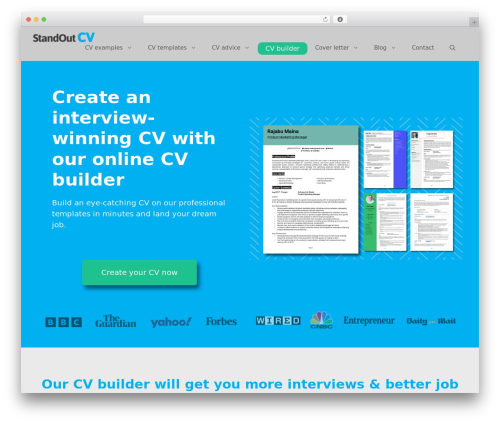 Theme WordPress GeneratePress - standout-cv.com