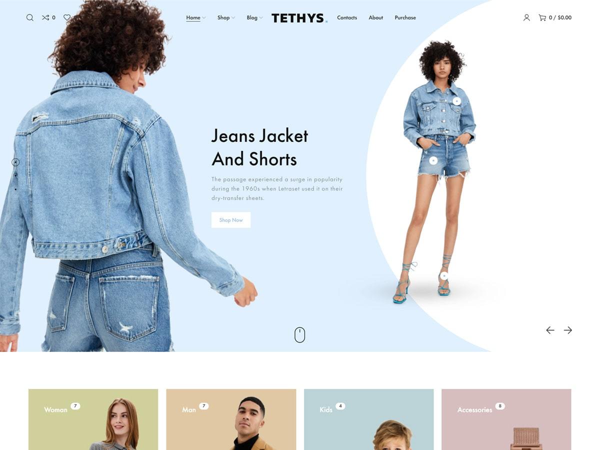 Tethys WordPress website theme by XTemos