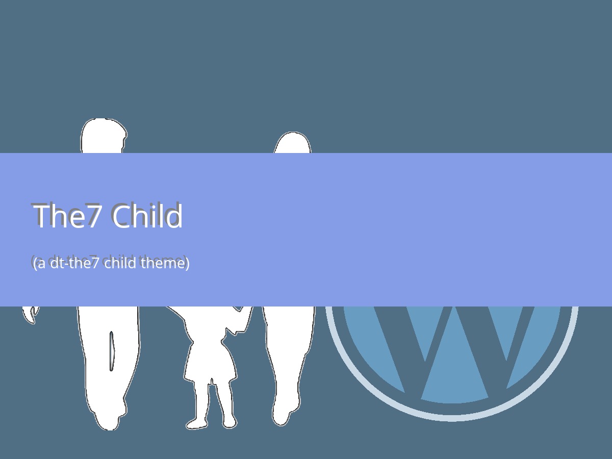 The7 Child WordPress theme by Dream-Theme