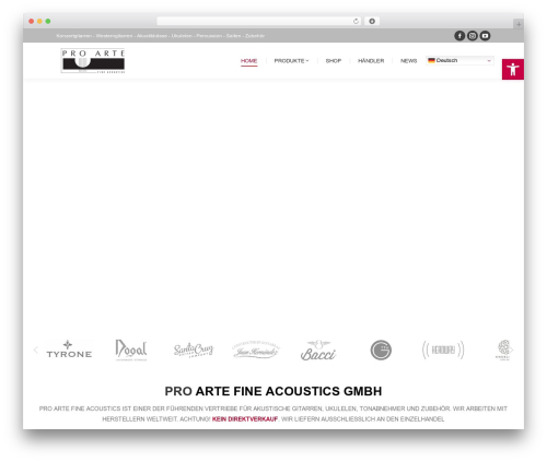 Slider Revolution (revslider) WordPress plugin - pro-arte-acoustics.de