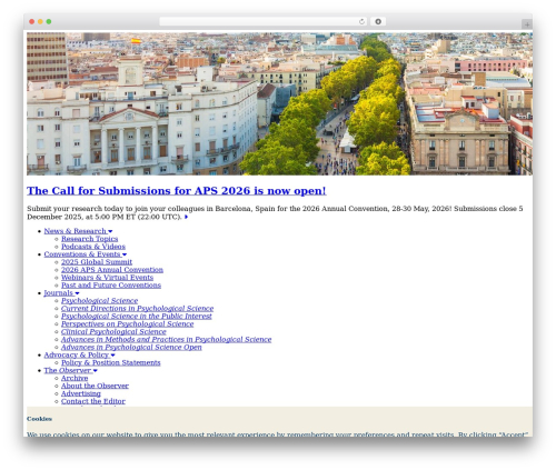 CookieYes | GDPR Cookie Consent & Compliance Notice (CCPA Ready) (cookie-law-info) free WordPress plugin - psychologicalscience.org