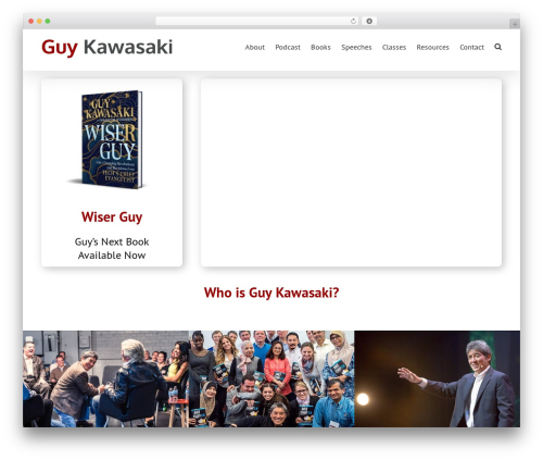 Theme WordPress Avada - guykawasaki.com