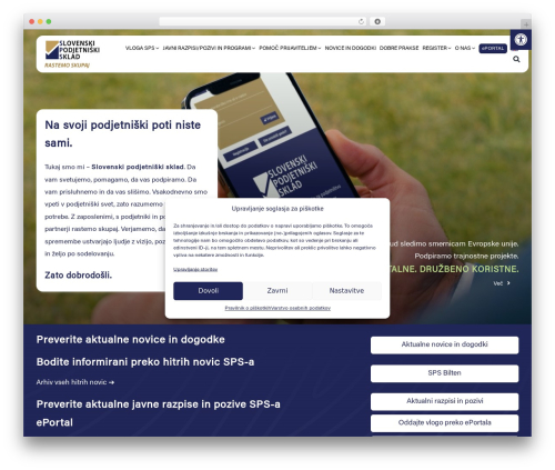 Theme WordPress Avada - podjetniskisklad.si