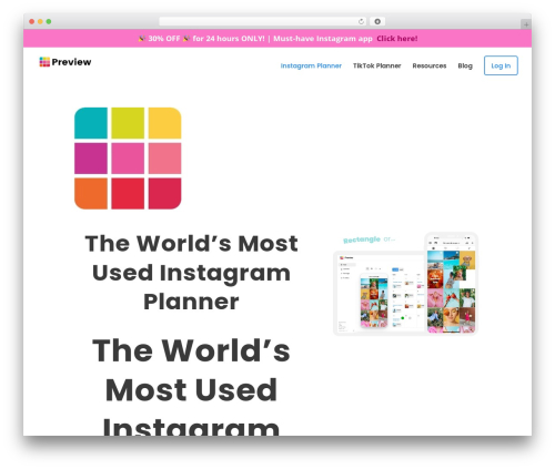 Theme WordPress Divi - thepreviewapp.com