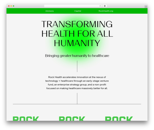 Theme WordPress Divi - rockhealth.com
