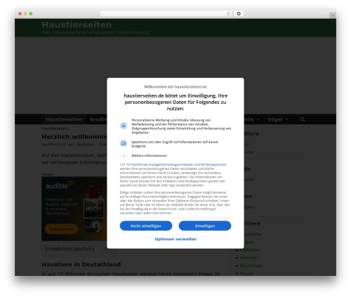 Theme WordPress GeneratePress - haustierseiten.de