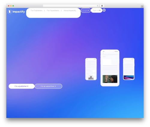 Theme WordPress Hello Elementor - impactify.io