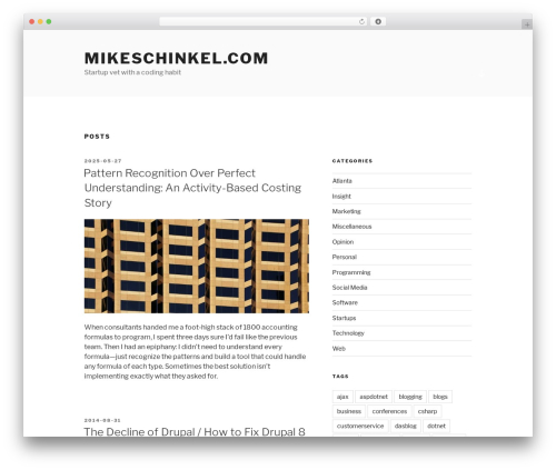 Theme WordPress MikeSchinkel.com Theme - mikeschinkel.com