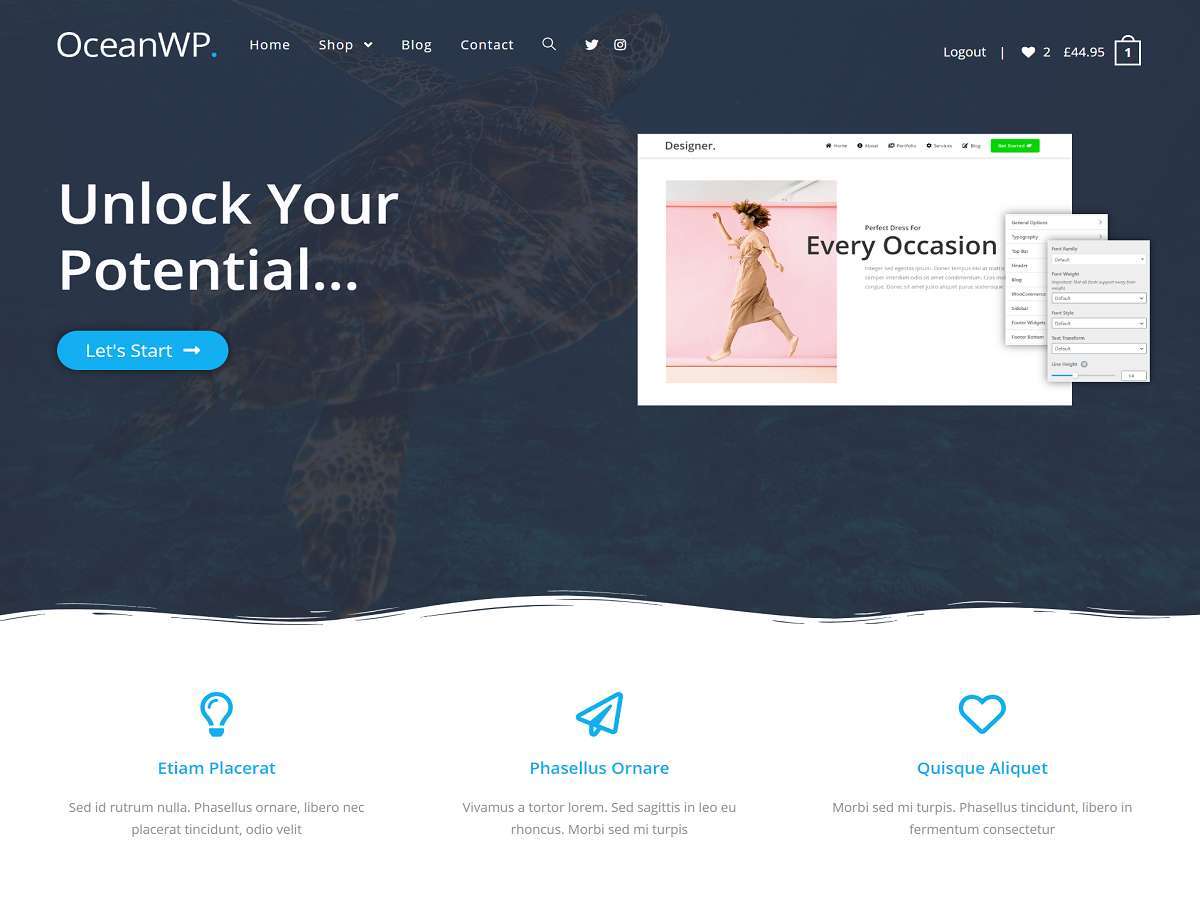 Theme WordPress OceanWP Theme by OceanWP