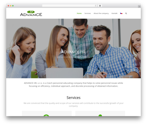 Total WordPress theme - advancesro.cz