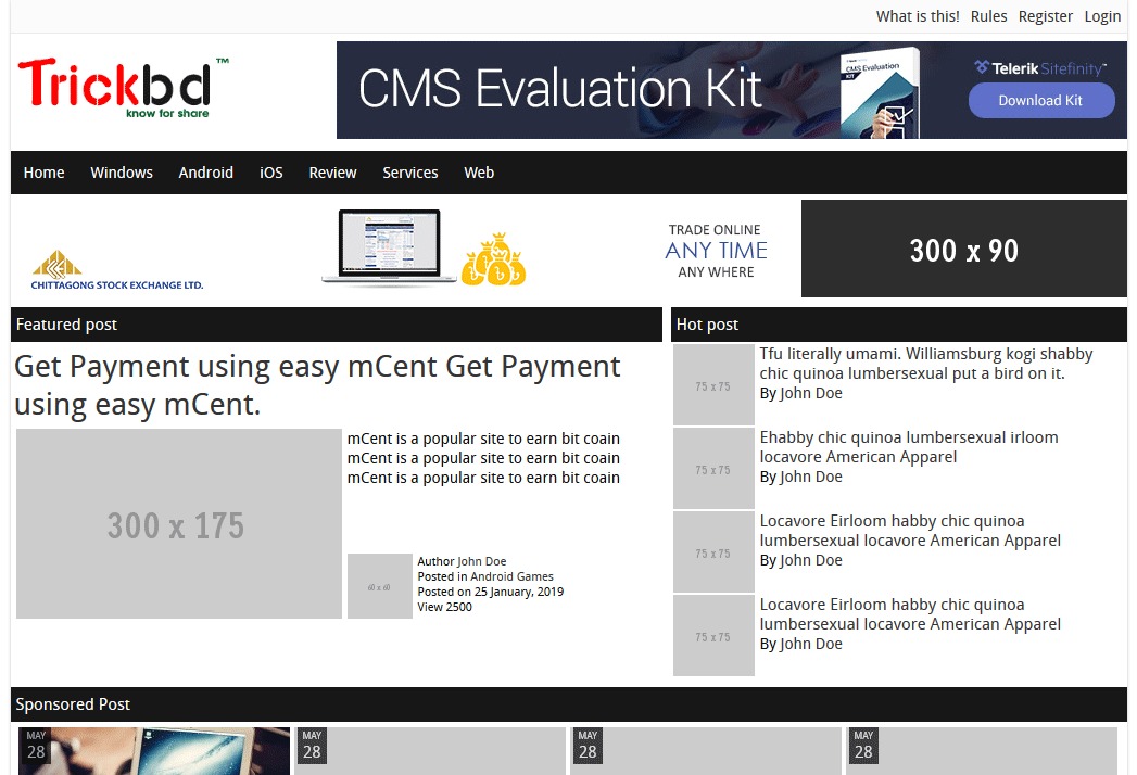 TrickBD Free WordPress Themes Download