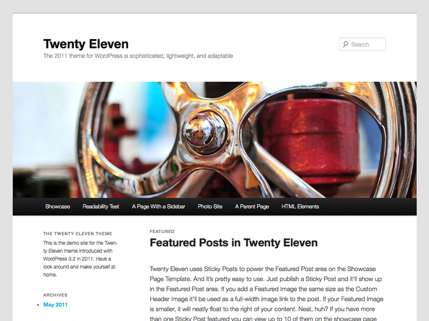 Twenty Eleven Free WordPress Themes Download