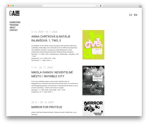 Twenty Seventeen Child WordPress theme design - gamu.cz