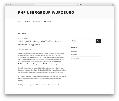 Twenty Seventeen free WordPress theme - phpug-wuerzburg.de Twenty Seventeen free WordPress theme - phpug-wuerzburg.de