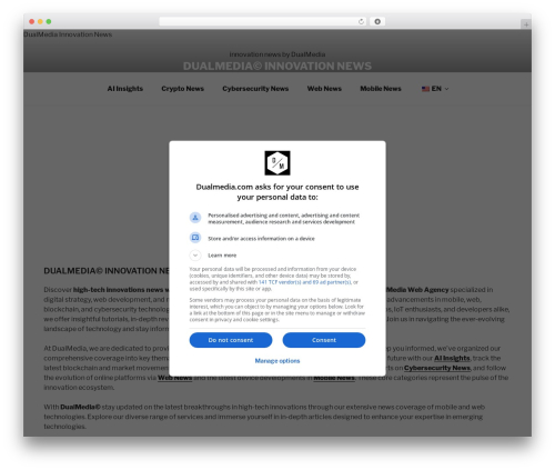 Twenty Seventeen free WordPress theme - dualmedia.com