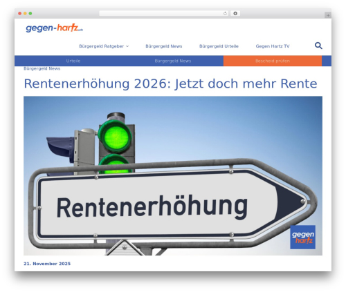 Twenty Seventeen WordPress news theme - gegen-hartz.de