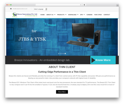 Twenty Seventeen WordPress theme free - breezeinnovations.com