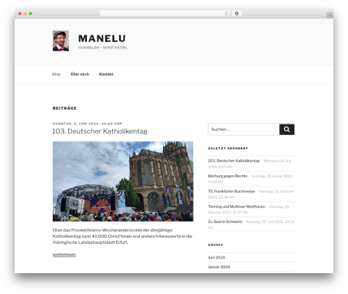 Twenty Seventeen WordPress theme - manelu.de