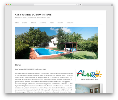 Twenty Twelve free website theme - duepiuinsieme.it