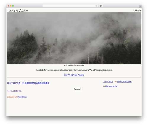 Twenty Twenty-Four free WordPress theme - rocklobster.in