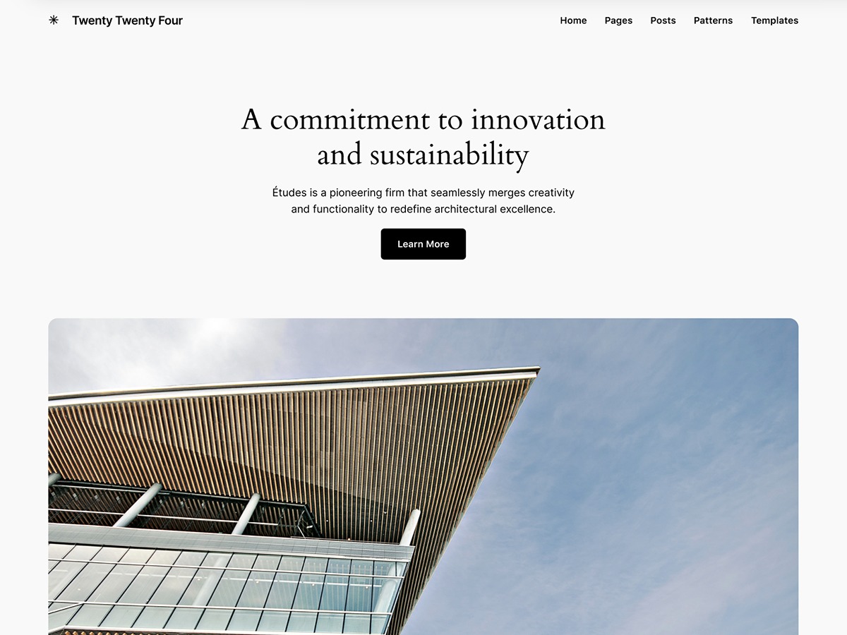 Twenty Twenty-Four WordPress theme for business