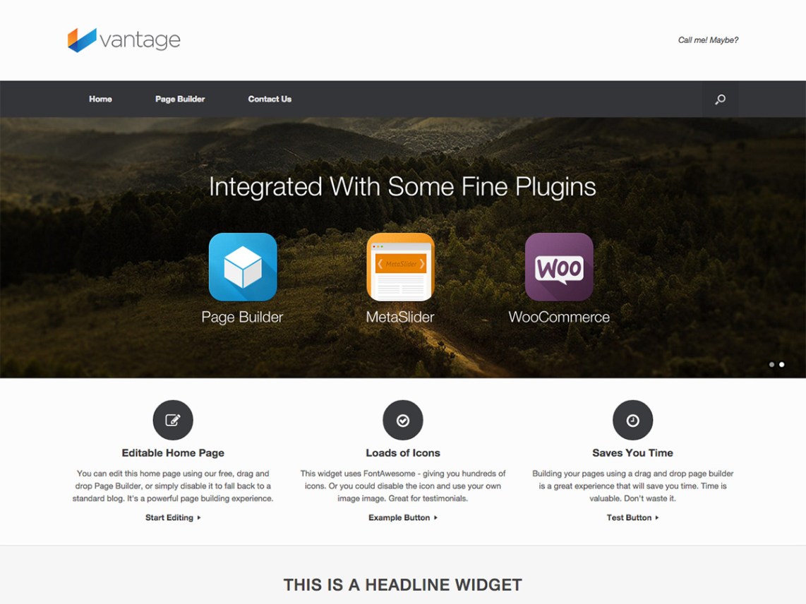 Vantage Free WordPress Themes Download