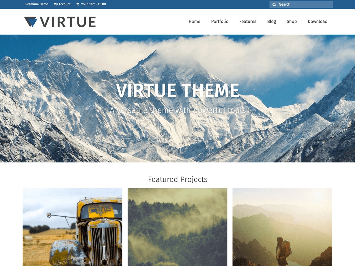 Virtue Free WordPress Themes Download