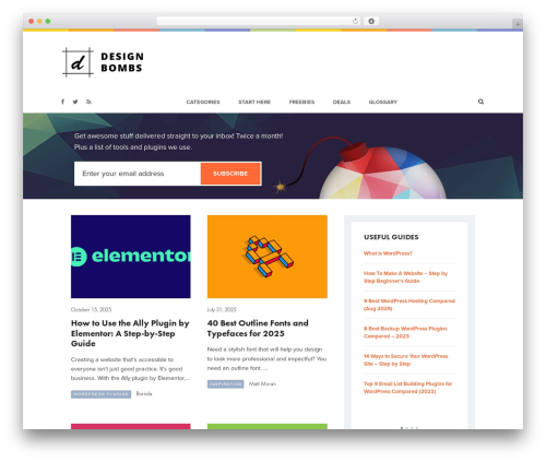 WordPress theme Design Bombs - designbombs.com WordPress theme Design Bombs - designbombs.com
