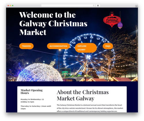 WordPress theme Divi - christmasmarketgalway.com